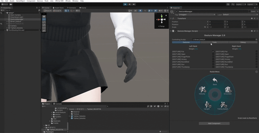 VRChatアバターで手をわしわし動かすジェスチャーの実装（Unity）