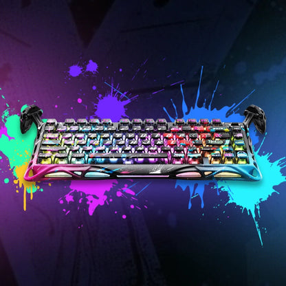 GravaStar Mercury V75 Pro ネオングラフィティ ワイヤレスキーボード（英語配列） 画像1