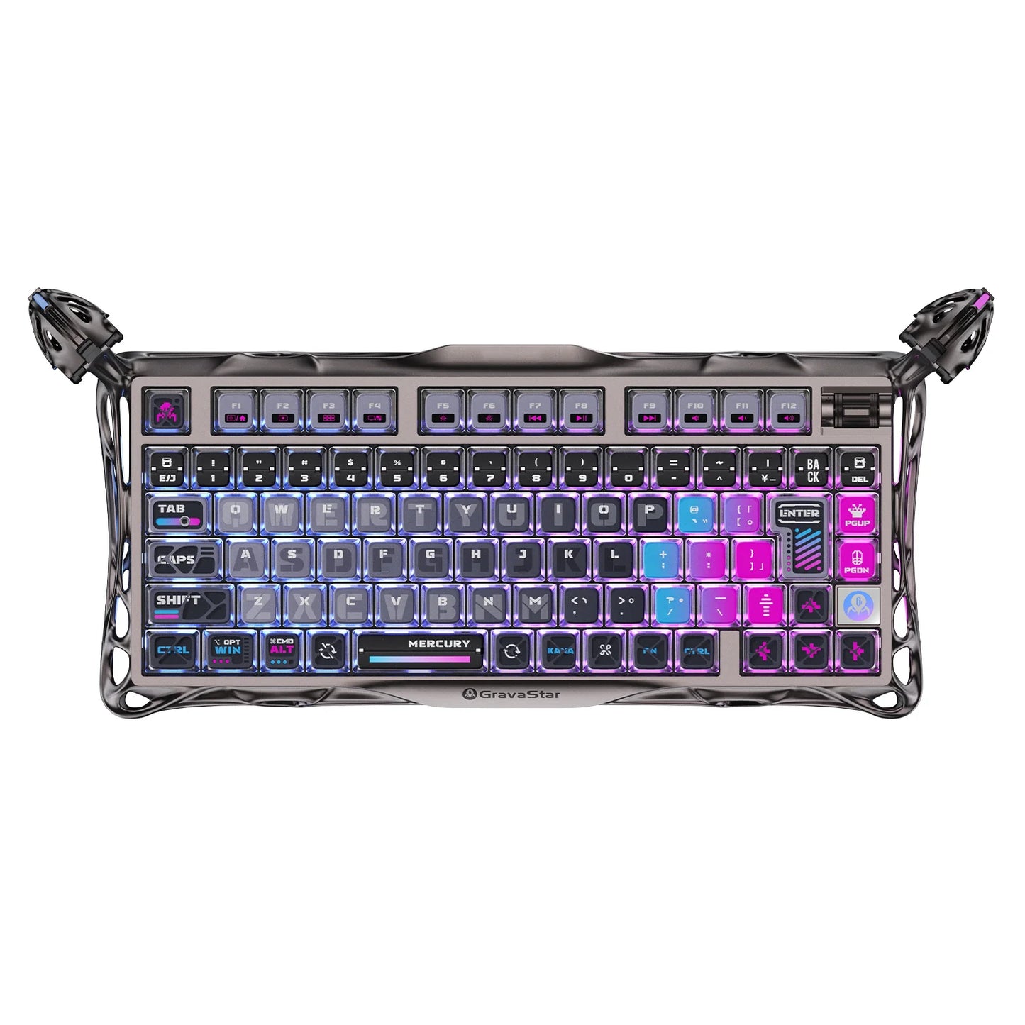 GravaStar Mercury K1 Pro サイバーパンク ワイヤレスキーボード（日本語配列） 画像4