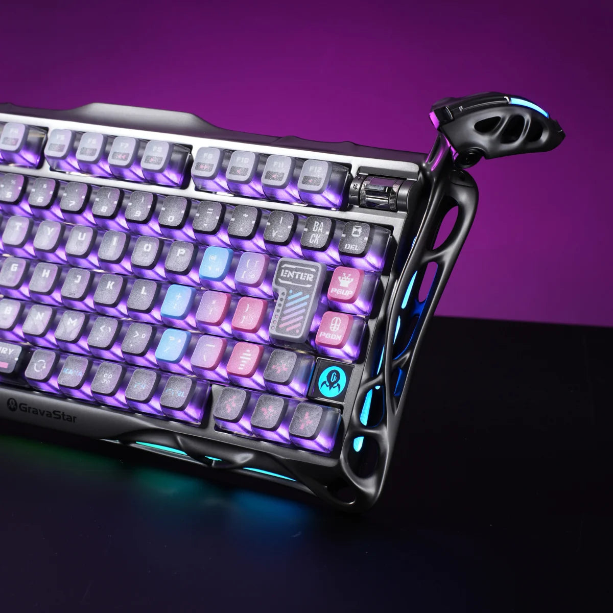 GravaStar Mercury K1 Pro サイバーパンク ワイヤレスキーボード（日本語配列） 画像2