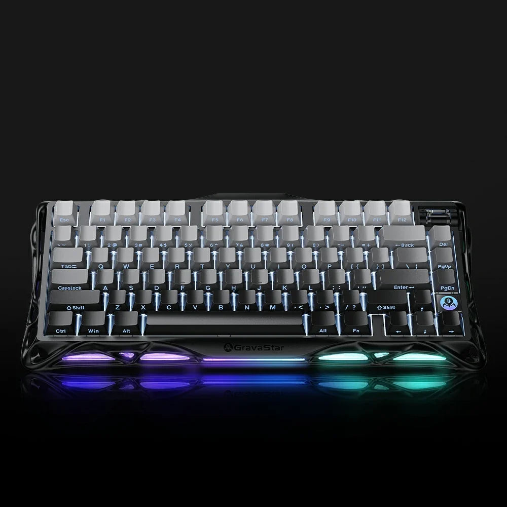 GravaStar Mercury K1 グラデーションブラック ワイヤレスキーボード（英語配列） 画像3