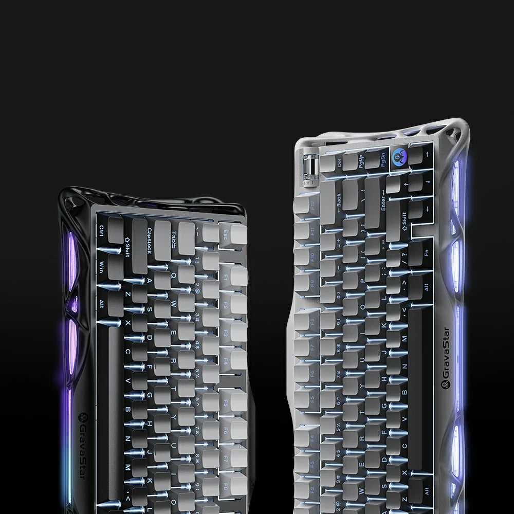 GravaStar Mercury K1 グラデーションブラック ワイヤレスキーボード（英語配列） 画像5