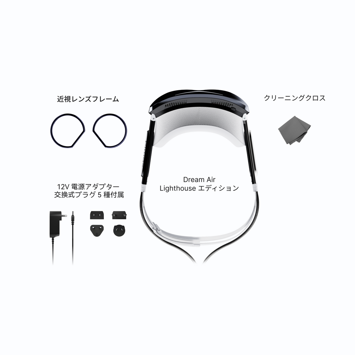 Pimax Dream Air ライトハウス版 同梱物