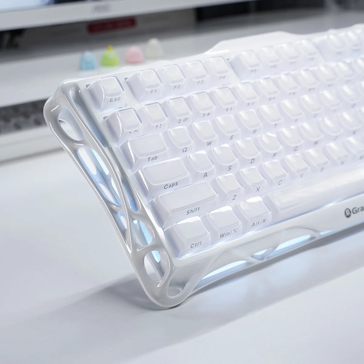 GravaStar Mercury K1 オパールホワイト ワイヤレスキーボード（英語配列） 画像6