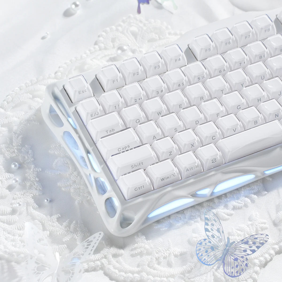 GravaStar Mercury K1 オパールホワイト ワイヤレスキーボード（日本語配列） 画像5