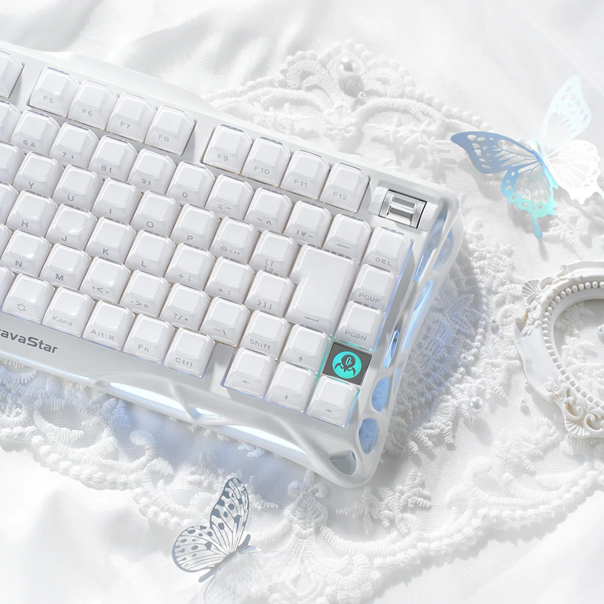 GravaStar Mercury K1 オパールホワイト ワイヤレスキーボード（日本語配列） 画像3