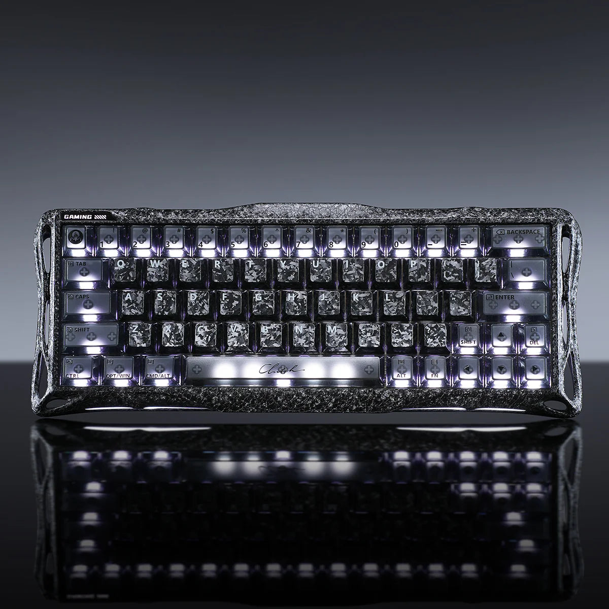 GravaStar Mercury V60 Pro サイバーフロストブラック ワイヤレスキーボード（英語配列） 画像2