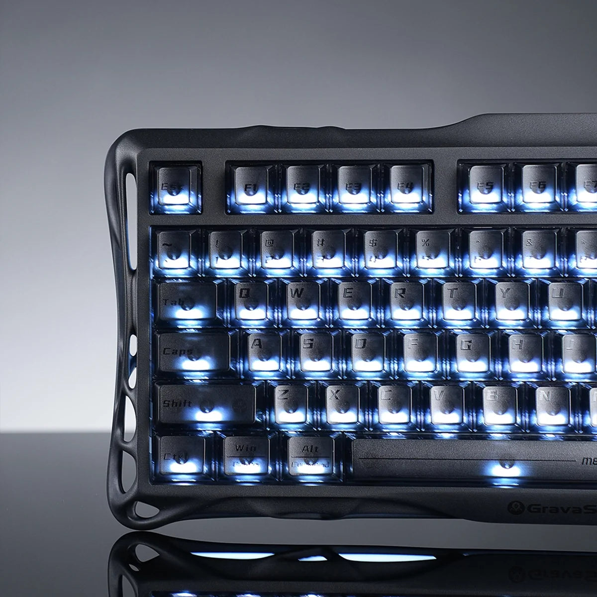 GravaStar Mercury K1 ステルスブラック ワイヤレスキーボード（英語配列） 画像4