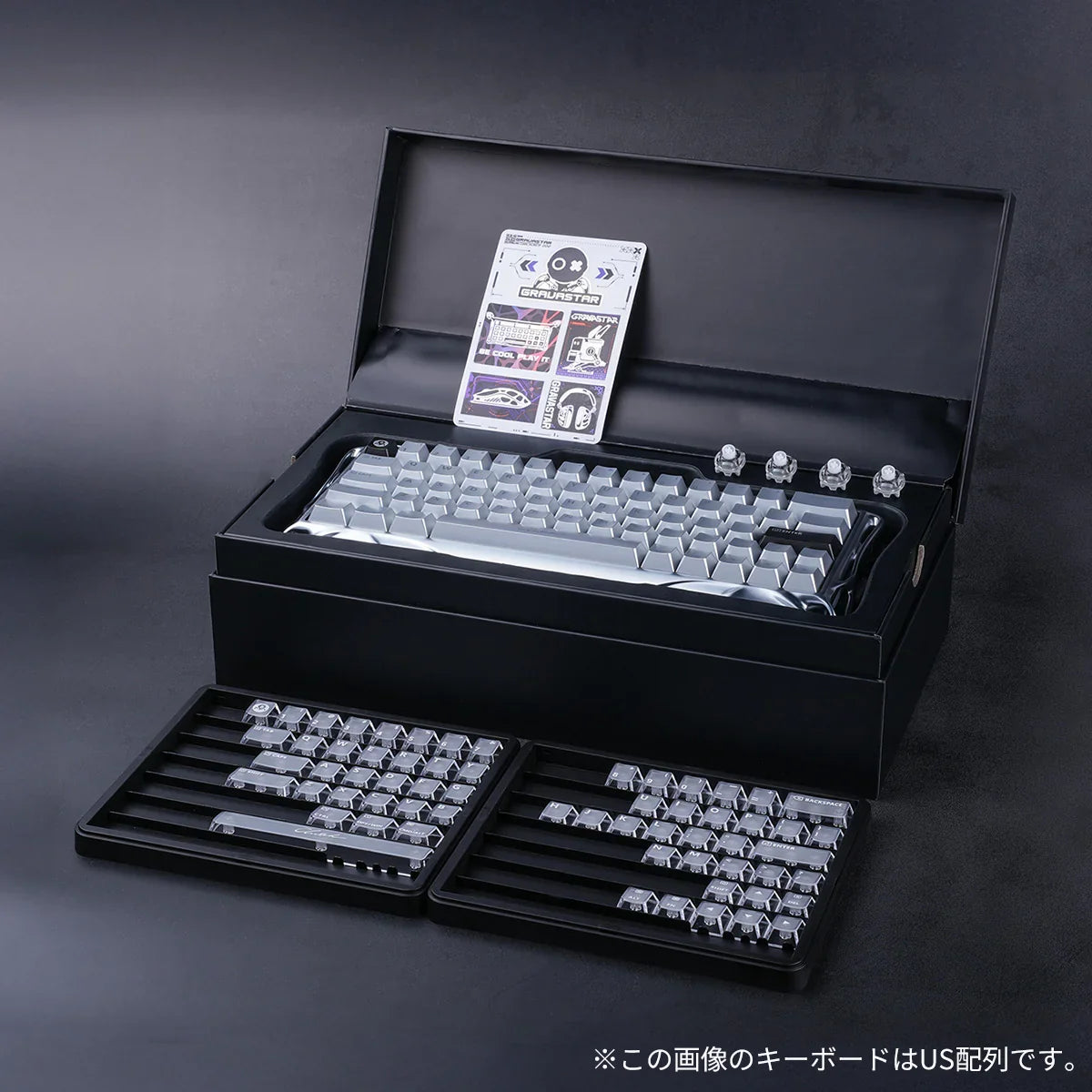 GravaStar Mercury V60 Pro クロームシルバー ワイヤレスキーボード（日本語配列） 画像8