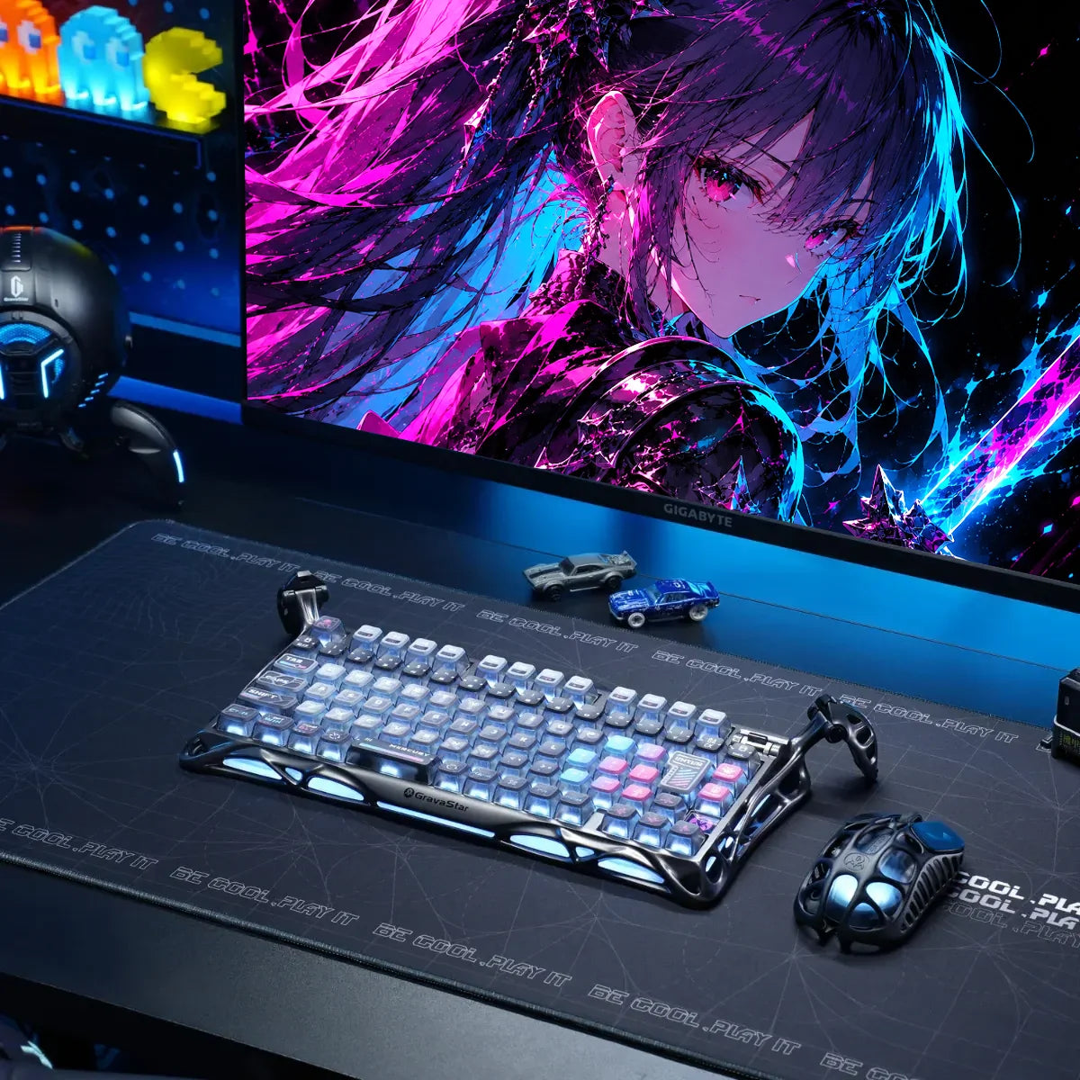 GravaStar Mercury K1 Pro サイバーパンク ワイヤレスキーボード（日本語配列） 画像5