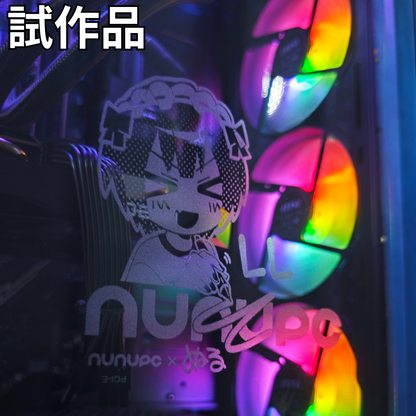 null様 デザイン レーザー刻印 試作品 RGB点灯