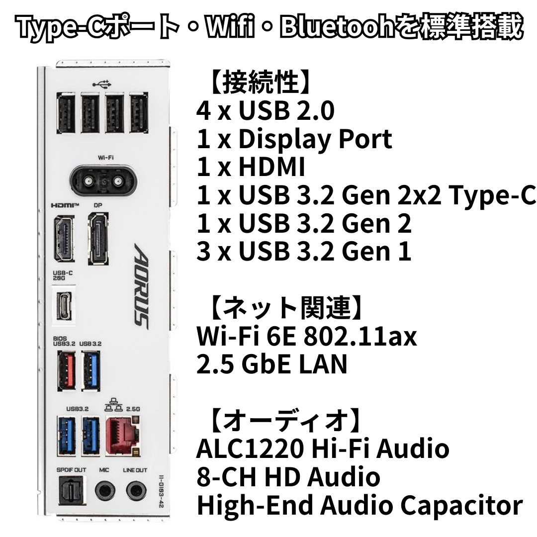 接続性・インターフェース（Type-C・Wi-Fi・Bluetooth）