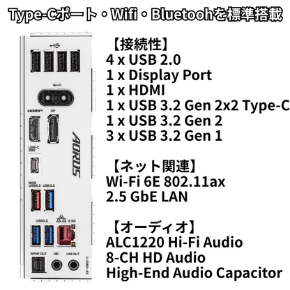 接続性・インターフェース（Type-C・Wi-Fi・Bluetooth）
